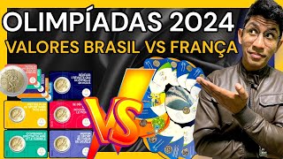 NOVAS MOEDAS DAS OLIMPÍADAS 2024 PODE MUDAR MERCADO coin frança brasil coins numismatics 2023 [upl. by Fantasia]