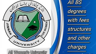 Jinnah University For women  BS degrees  Fees structures  Karachi [upl. by Nnuahs448]