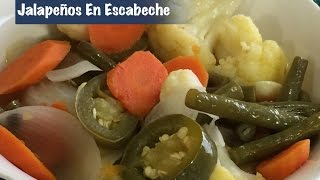 ❤️ Chiles Jalapeños En Escabeche [upl. by Anaitsirc628]