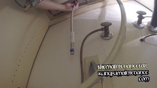 Installing Kitchen Faucet Supply Lines With Basin Wrench How To Use Sink Wrench Tool Video [upl. by Verla404]