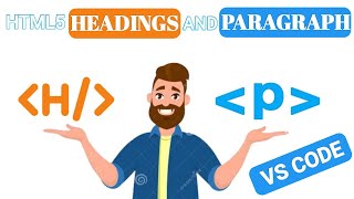 How to use Html Heading and Paragraph tags [upl. by Nifares]