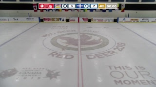 2019 CWG  Ringette  Game 11  BC vs QC [upl. by Assirim]