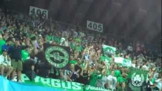 Panathinaikos Fans during the game against Barcelona  Final Four Euroleague 2012 [upl. by Filbert]