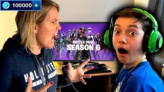 Kid Spends £1000 in Fortnite Season 6 on Mums Credit Card [upl. by Caddaric500]