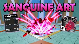 A Complete Guide to Sanguine Art  Tips amp Tricks Blox Fruits [upl. by Aleedis]