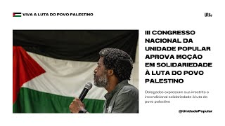 3CONUP Ato em solidariedade ao povo palestino [upl. by Hedley]