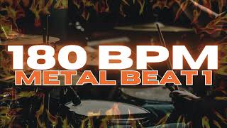 180 BPM  Metal Drum Beat  Loop 1 [upl. by Mharg153]