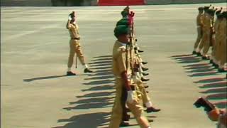 78th Pma Long course passing out parade in 1988Raheel Sharif as adjutant in PMA conducting parade [upl. by Einnaej]