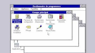 demarrage de msdos 622 et de windows 311 [upl. by Fabrin]