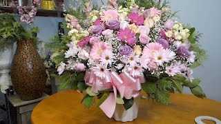 Wedding Ceremony Flower Arrangement DIY [upl. by Erdnassak]