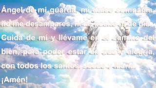 Ángel de la Guarda Oración audio y letra muy linda [upl. by Lalaj]