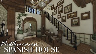 Bloxburg  Mediterranean Spanish House 745k  Speedbuild PART 1 [upl. by Prunella]