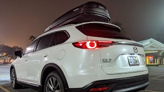 How to install Thule Pulse XL cargo boxcarrier on Mazda CX9 [upl. by Einahteb833]