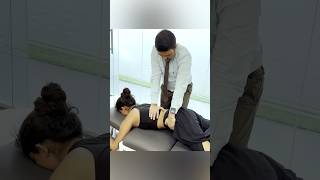 Chiropractic adjustment for thoracic spine trend feedshort [upl. by Notanhoj92]