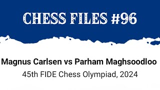 Magnus Carlsen vs Parham Maghsoodloo • 45th FIDE Chess Olympiad 2024 [upl. by Oyam340]