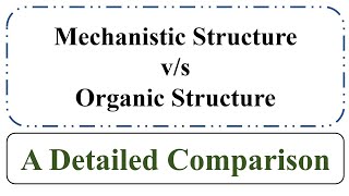 Mechanistic vs Organic Organization Structure A Brief ComparisonUrduHindi [upl. by Hopper]