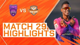 2023 Abu Dhabi T10 Match 29 Highlights New York Strikers vs Morrisville Samp Army  Season 7 [upl. by Nyrrek]