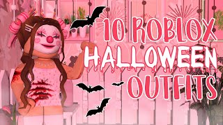 10 aesthetic halloween ROBLOX outfits  GIVEAWAY CLOSED  mxddsie ♡ [upl. by Ennylhsa]