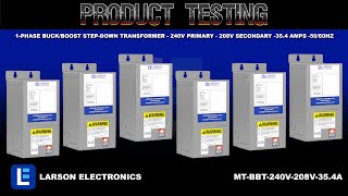 1Phase BuckBoost StepDown Transformer  240V Primary  208V Secondary 354 Amps 5060Hz [upl. by Zap467]