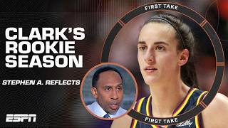 Stephen A amp Chiney Ogwumike describe Caitlin Clarks WNBA rookie season  First Take [upl. by Ribaj751]