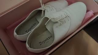 Repettoholic zizi white for Korean size 250EU 40 레페토 화이트 무광 지지 리뷰 [upl. by Eatnoed496]