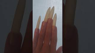 Incredibly long natural nails by our hand model Hebzy november 2021 [upl. by Mera]