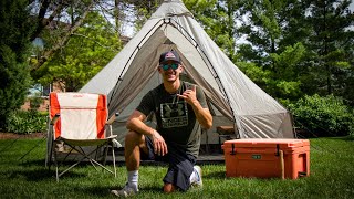 CABELAS Outback Lodge 6 Person Tent Review [upl. by Leaffar]