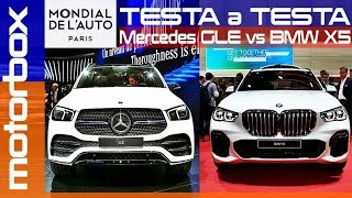 BMW X5 2019 VS Mercedes GLE 2019  Live dal salone di Parigi 2018 [upl. by Walton]