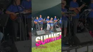 The Rockets Ukulele Band playing Maggie May at The Hoylake Summer Strum in July 2024 [upl. by Alvy]