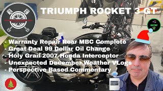 Rocket 3 GT Rear Master Break Cylinder Repair motorcyle trending automobile recall automotive [upl. by Htirehc]