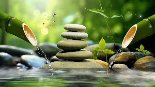 Relaxing Music Relieves Stress Anxiety and Depression  Bamboo Water Fountain amp Healing Piano Music [upl. by Neraj868]