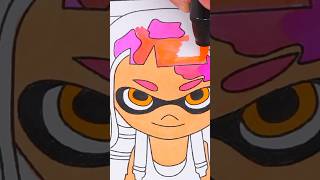 Coloring Inkling Girl 🦑 splatoon3 coloring art [upl. by Elleira]