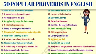 50 of the Most Common Proverbs in the English Language [upl. by Guimar]