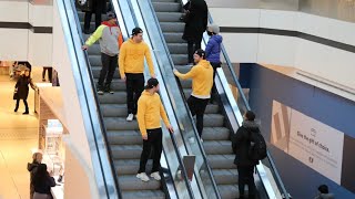 Triplet Escalator Deja Vu Prank [upl. by Corissa]