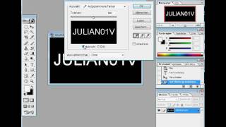 EisSchrift in Adobe Photoshop [upl. by Ronoel]
