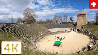 Avenches in Switzerland  Spring 2021【4K】Roman Town [upl. by Ramsey549]