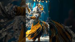 A Woman Fuses with A Tiger on AGT americagottalent agt magic talent shorts [upl. by Drue]