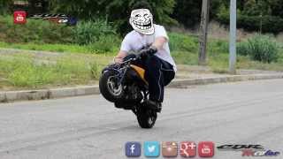 ✔ Wheelies on a MiniMoto  PocketBike 50cc [upl. by Ahsial]