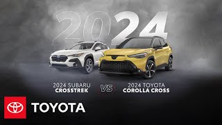 2024 Toyota Corolla Cross vs 2024 Subaru Crosstrek [upl. by Laktasic372]