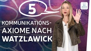 Kommunikationsmodell I 5 Axiome Watzlawick I Deutsch [upl. by Yrebmik]