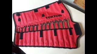 Tekton Combination Wrench Roll Kit [upl. by Karab219]