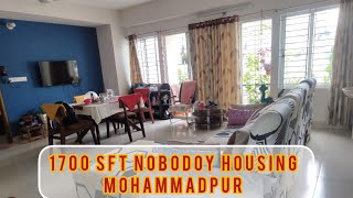 Flat for sale at Mohammadpur Nobodoy housing 1700 sft [upl. by Yoj591]