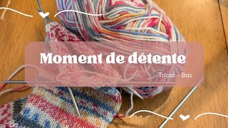 Moment de détente  tricot  bas top down avec talon oeil de perdrix [upl. by Nickolas683]