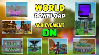 Minecraft 121 survival world download  Download map survival Mcpe 121  Mcpe world download [upl. by Lais]