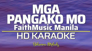 MGA PANGAKO MO  KARAOKE  Female Key G [upl. by Elleiand]