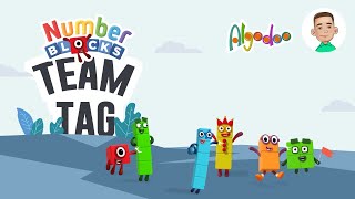 Numberblocks Team Tag in Algodoo [upl. by Allerym]