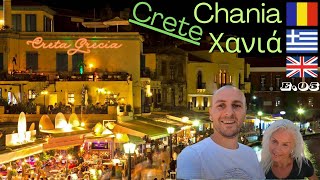 Creta Chania noaptea Nightlife in Chania Old Town Crete Greece Νυχτερινή ζωή στα Χανιά Κρήτη E05 [upl. by Haelhsa744]