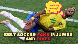 Best Soccer FAKE Injuries and Dives [upl. by Jephthah]