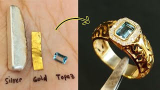 making gold plated jewelry  jewelry tutorial [upl. by Otrepur]