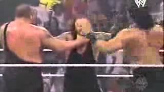 Double Chokeslam Big Show Great Khali vs Undertaker [upl. by Gnagflow]